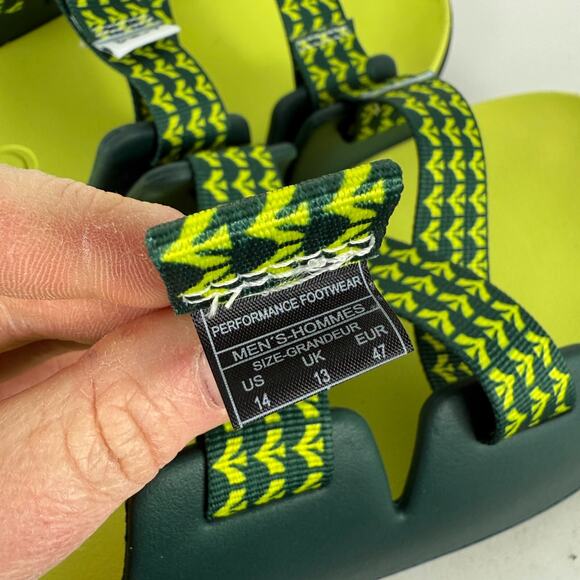 Chaco Chillos Slide Sandals Men's 14 Evergreen Ladder Lock Buckle Slip-On - Picture 10 of 10